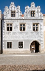 Historic town Slavonice in southern Bohemia, Czech republic