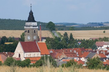 Historic town Slavonice in southern Bohemia, Czech republic