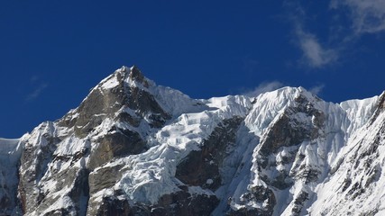 Nierekha Peak, high mountain in the Himalayas