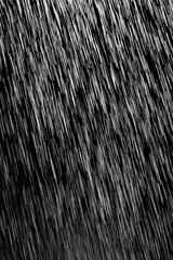 rain on a black background