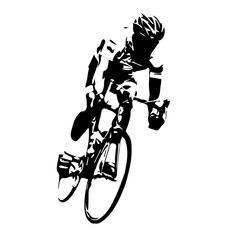Fototapeta premium Cyclist vector. Road cycling