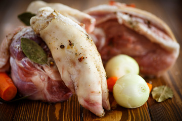 raw food to cook meat aspic