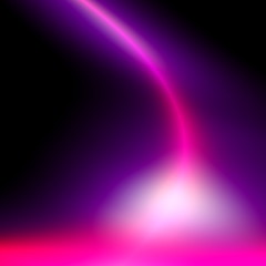 Powerful purple light curve. Space fantasy scene. Ornate decor.