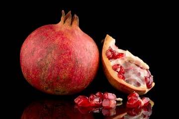 ripe pomegranate fruit