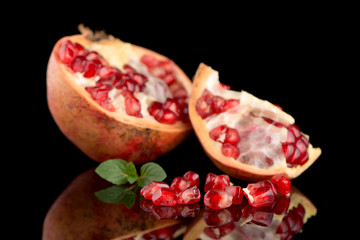 ripe pomegranate fruit