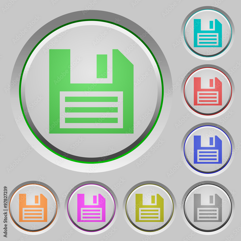 Poster save push buttons