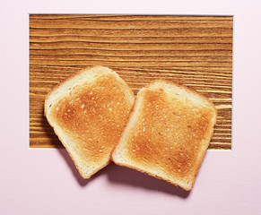 Toast bread fried