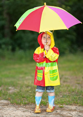 Portrait of a boy in the summer outdoors