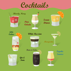 Collection of cocktails
