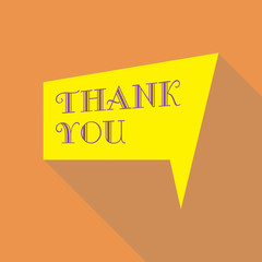 Thank you vector, appreciation and gratitude speech bubble. Series of cute speech balloon with shadows and writing on it. Icons set for business.  