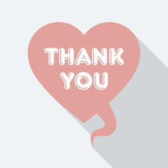 Thank you speech bubble icon series.