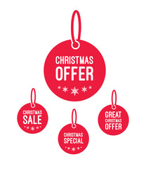 Christmas Offer & Sale Labels