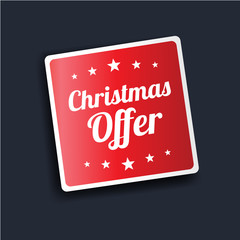 Christmas Offer Stickers