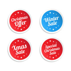 Christmas Offer Stickers
