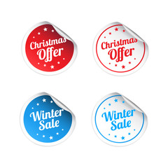 Christmas Offer Stickers