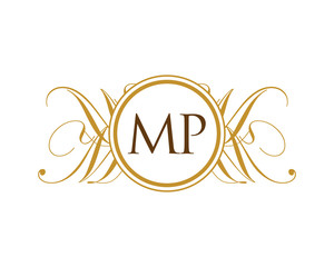 MP Luxury Ornament initial Logo