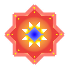 Fish Sun.
A sun of fish with a pink outer edge.