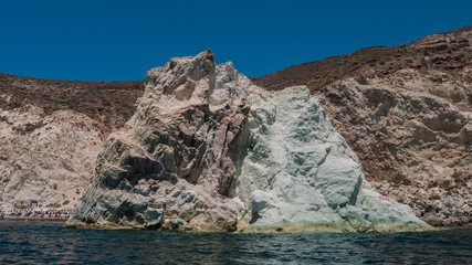 Santorini, Greece, white beach