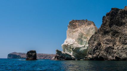 Fototapeta na wymiar Santorini, Greece, white beach