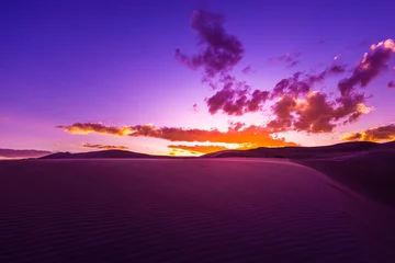 Foto auf Acrylglas Wunderschöner Sonnenuntergang in der Wüste © Krzysztof Wiktor