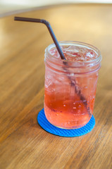 Refreshing summer drink with Strawberry