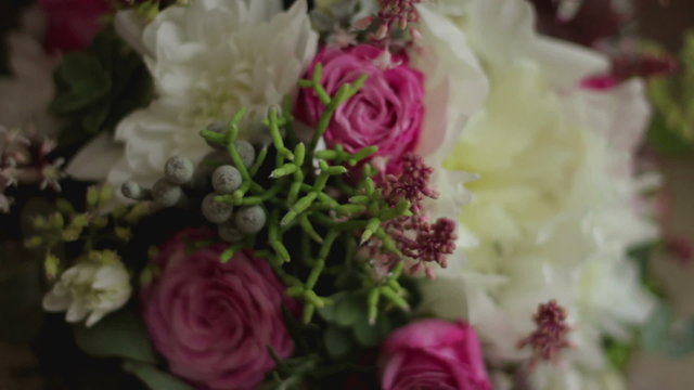 Wedding bouquet of fresh flowers.NTSC.