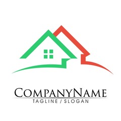 Property Real Estate logo icon vector