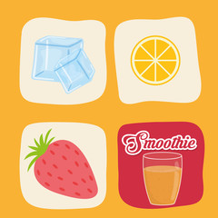 Smoothie icons design 