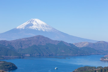 Obraz premium 箱根峠付近（大観山）から見た富士山