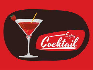 Cocktail icons design 