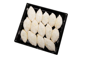 cakes on a baking sheet