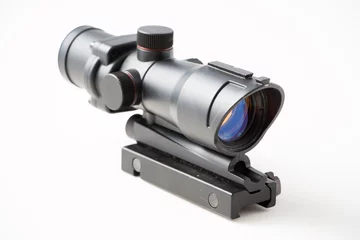 Zelfklevend Fotobehang Sniper gun scope isolated on white background © joeydanuphol
