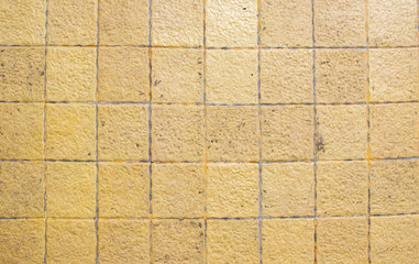Fototapeta premium yellow ceramic floor tile texture