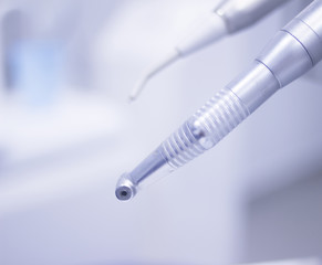 Dental instrumenation dentist drill cleaning tool in clinic