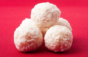 White coconut candy