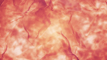 Obraz premium Light red high detailed abstract crumpled paper for background or wallpaper