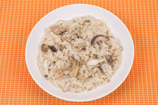 キノコのリゾット