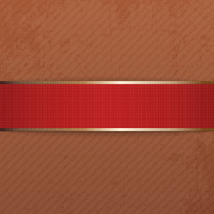 Fototapeta premium Realistic Christmas or Valentines Day red Banner