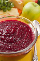 Cream soup made from beets