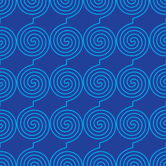 Seamless vector decorative background with curls