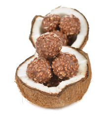 Chocolate praline and coconut
