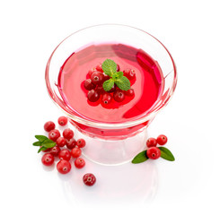 Jelly with cranberry