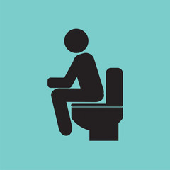 Toilet Vector Illustration. EPS10