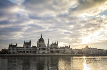 Obraz premium Parliament in Budapest, Hungary