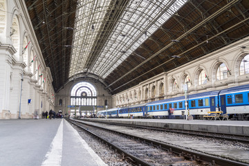 Fototapeta na wymiar Main Train Station, Budapest, Hungary