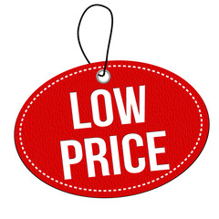 Low price label or price tag