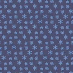 Snowflake Pattern - Snowflake vector pattern. Each snowflake is grouped individually for easy editing.