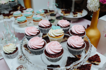 Delicious fancy wedding cake