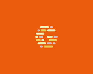 Abstract letter G logo.  Dynamic code vector unusual font. 