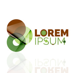 Logo, abstract geometric business icon